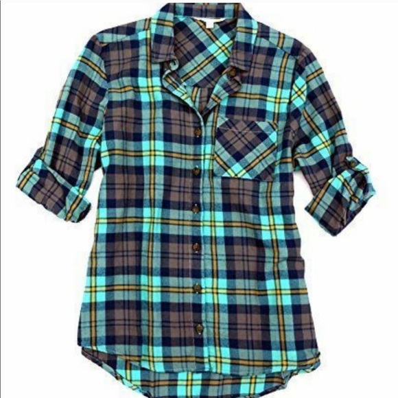 C&C California Tops - C&C PLAID BUTTONS SHIRT
